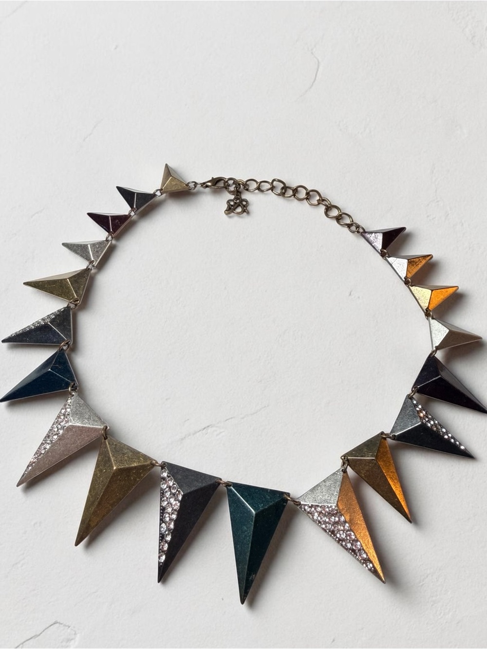 Geometric Multi-Color Spike Necklace - Women Jewelry